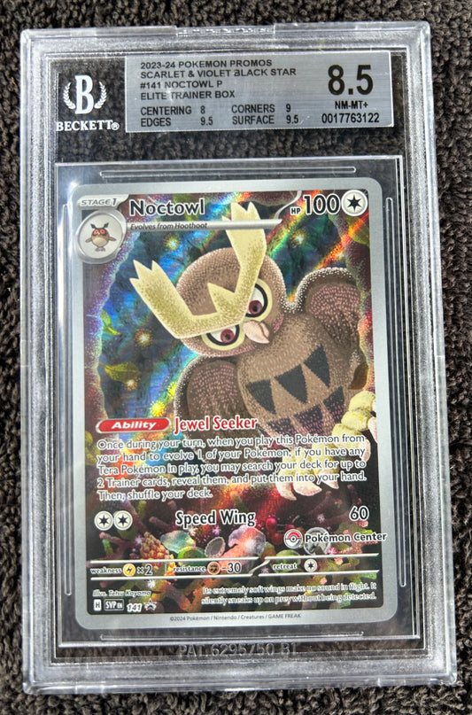 Beckett 8.5 Pokémon Center Noctowl Promo