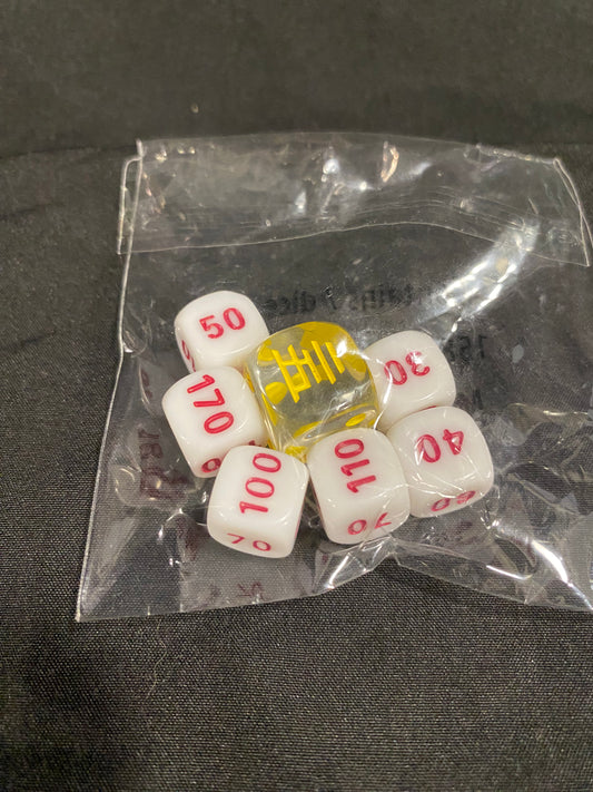 Celebrations dice set
